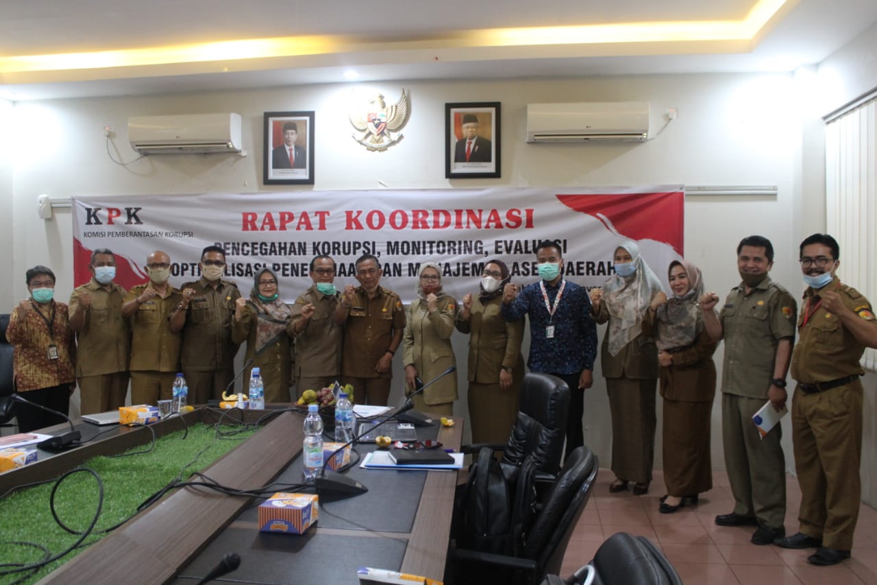 Para peserta Rakor bersama Satgas Wilayah X KPK RI